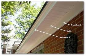 Frieze board installation for areas that have a frieze board that hangs lower than the soffit and can be made from metal, fiber ement oard, painted wood, or stained wood. Gutter Replacement Columbia Md