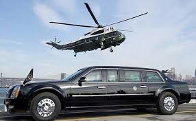I believe he's being chauffeured around by secret service currently. Obama S Beast A Fortress On Wheels That Can Withstand Bombs And Bullets
