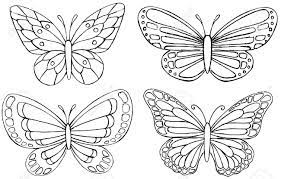 Sketchy Doodle Butterfly Vector Drawings Butterflies Vector Butterfly Tattoo Designs Butterfly Drawing