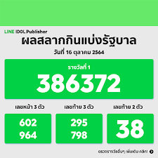 2 days ago · ตรวจหวย 16 ตุลาคม 2564 ผลการออกรางวัลสลากกินแบ่งรัฐบาล หวยงวดนี้ 16/10/64 สลากออมทรัพย์ ธ.ก.ส. Pwao9uvby26ajm