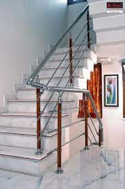 Their visual presence is an architectural statement. Panel Wooden Staircase Handrail Rs 2300 Feet S Design Id 16819754391
