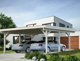 If you want, you can easily adjust the size of the carport to suit your needs. Karl 20 6 Sqm Modern Flat Roof Wooden Carport For Two Cars