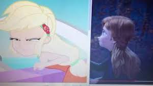 Applejack (from both my little pony and equestria girls) pairings and fan children belong in this folder. Applejack Seasick Crossover Anna Asks Applejack Of She S Okay Youtube
