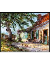 Free counted cross stitch patterns are easy to save and print out for use in creating lovely home decorations and gifts. Small Farm House Counted Cross Stitch Patterns Ankicoleman Designs Cross Stitch