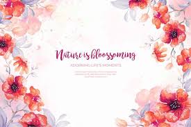 Watercolor Red Flowers Frame Background Free Vector Freepik Freevector Background Flower Frame Wat Watercolor Flower Vector Watercolor Red Red Flowers