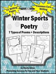 Poetry Unit Winter Sports Theme Distance Learning Digital And Printables Promoting Success Poetry Poetry Unit