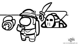 We have coloring sheets for you with the heroes of this increasingly popular game. Coloring Page Of An Imposter About To Kill A Crewmate