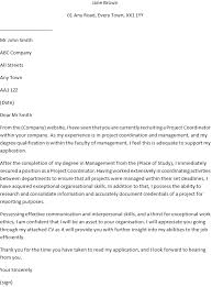 Project Coordinator Cover Letter Example For Job Applications Learnist Org