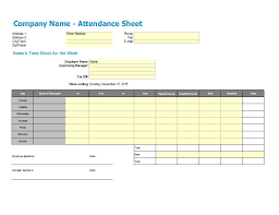 38 Free Printable Attendance Sheet Templates