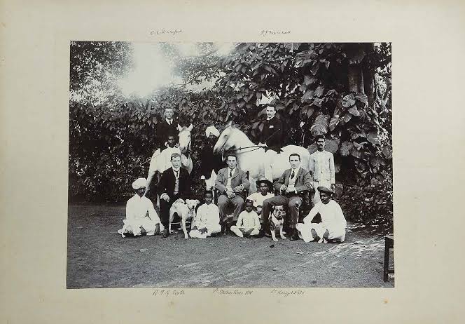 British Plantation Owners Colonial India, 1900 Photo - Past-India