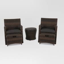 Halsted 5 Piece Wicker Small Space Patio Furniture Set Threshold Target Patio Seating Sets Small Patio Furniture Wicker Outdoor Furniture Set