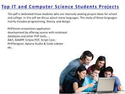 For more project ideas, check the mega project list. Top It And Computer Science Students Projects By Kunal Sharma Issuu