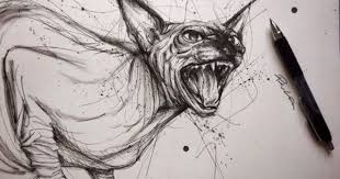 The Angry Sphynx By Psyca Art Sphynx Cat Tattoo Sphynx Art