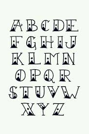 Old School Tattoo Font Tattoo Fonts Alphabet Lettering Alphabet Lettering
