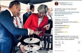 As a young man donald tusk was a football hooligan. Richard Chambers On Twitter Instagram Savage Donald Tusk Is At It Again Sorry No Cherries Brexit Salzburg