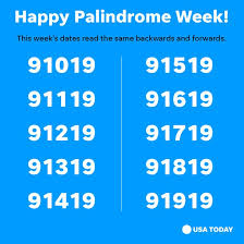 Today's date is thursday june 10, 2021. Palindrome Week 2019 What Is It This Rare Date Phenomenon Explained