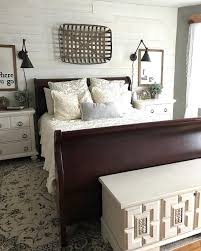 Our House Modern Farmhouse Paint Colors Brown Furniture Bedroom Cherry Bedroom Furniture Master Bedroom Dark Furniture