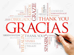 El origen de este día festivo en los estados unidos data al año 1621, cuando los peregrinos y los indígenas nativos se sentaron juntos y disfrutaron de un banquete para celebrar una cosecha exitosa. Gracias Thank You In Spanish Word Cloud Background All Languages Multilingual For Education Or Thanksgiving Day Stock Photo Picture And Royalty Free Image Image 147884526