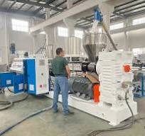 Side Force Feeder Plastic PP / PE Scrap Pelletizing Machine Two Stage Water Ring Die Face Cutting HDPE PP Crushed Flakes Granulator