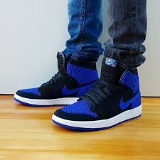 Go Check Out My Air Jordan 1 Retro High Flyknit Royal 2017 On Feet Channel Link In Bio Air Jordans Jordan 1 Retro High Sneakers Nike
