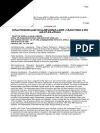 Bagi juruteknik dan pembantu makmal (kementerian sains teknologi dan alam sekitar) berkuatkuasa mulai tahun taksiran 2003. Ketua Pengarah Jabatan Alam Sekitar Anor V Statutory Interpretation Government Of Australia