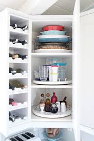 The Tiny Miracle You Need To Organize Your Upper Corner Cabinets Kitchen Corner Cupboard Corner Kitchen Cabinet Kitchen Organization Diy