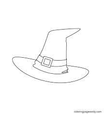 This is a nice butterfly hat that can be worn on many occasions, such as earth day, national butterfly day, or just to show off the amazing creation you made. Simple Witch Hat Free Coloring Pages Witch Hat Coloring Pages Coloring Pages For Kids And Adults