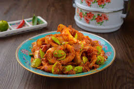 Sambal sotong yang berkualiti tidak berair dan sambalnya melitupi semua sotong. Sambal Petai Sotong Picture Of Classic Nyonya Sdn Bhd Johor Bahru Tripadvisor