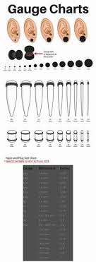 ear gauge chart after 1 inch charts boston