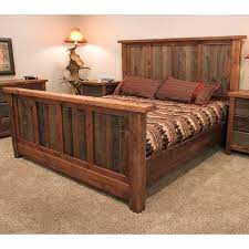 Wyoming Reclaimed Barnwood Bed Reclaimed Barn Wood Bed Rustic Bedroom Furniture Wood Bed Frame Barnwood Bed