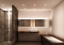 A bathroom , although one of the less frequently used rooms, is the most important space without which any space is so don't make the small bath difficult for moms and their bathing children. Small Bathroom Ceiling Lighting Ideas Trendecors
