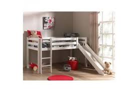 Lit enfant mezzanine collection noa. Lit Mezzanine Usines Discount Pino Lit Enfant Mezzanine Toboggan Blanc Darty