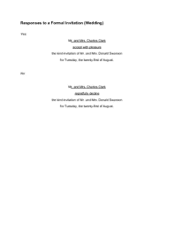 The wedding rsvp forms have the attendance status, mailing address, total number of guests attending, and the contact information of the guests. How To Rsvp 8 Steps With Pictures Wikihow