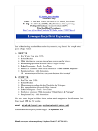 Managing a loss prevention program. Lowongan Pt Aneka Jasa Grhadika