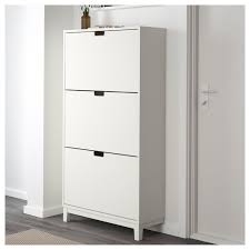 Stall Shoe Cabinet With 3 Compartments White 31 1 8x58 1 4 Ikea Shoe Cabinet Ikea Shoe Storage Cabinet
