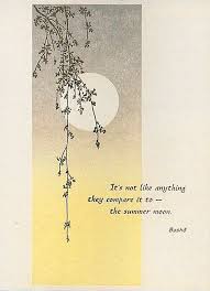 Hand Crafted Card Asian Theme Sponged Panel With Circle Matted Moon And Delicate Hanging Branches Sentiment A Japanese Poetry Japanese Haiku Haiku