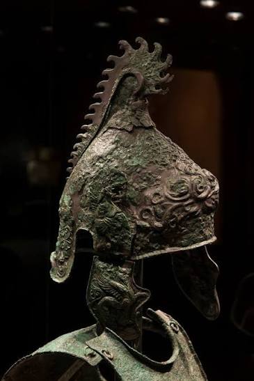 Ancient Phrygian helmet and Apulian cuirass from Southern Italy