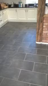 Slate Tiles In Burton On Trent Before Cleaning Slate Tile Floor Kitchen Flooring Kitchen Floor Tile