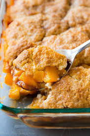 Halved the recipe and baked in an 8x8, and subbed unsweetened soymilk for the whole milk. Fresh Peach Cobbler Cafe Delites