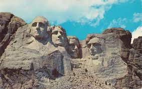 1962 Postcard Of Mount Rushmore National Memorial American Vacations National Parks Trip