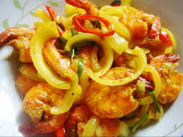 Masukkan ayam dan goreng sehingga garing. Resepi Udang Goreng Kunyit