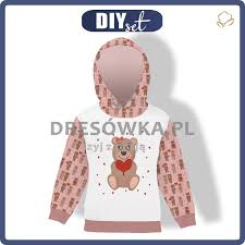 Shop a variety of jersey knit like cotton, rayon, stretch, printed and solid color. Kid S Hoodie Alex Mrs Bear Bears In Love Looped Knit Fabric We Wzor Kid S Hoodie Alex Blouses Clothing Sets Sets And Sewing Patterns Dresowka Pl