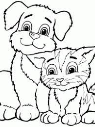 Kleurplaat van een hond printen leuk voor kids. Kleurprenten Poes Topkleurplaat Nl