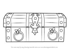 How to think when you draw treasure chests! Learn How To Draw Wooden Treasure Box Everyday Objects Step By Step Drawing Tutorials