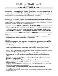 Automotive Sales Manager Resume Template Premium Resume Samples Example