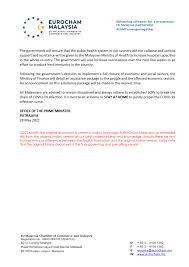 Our news is published at www.bernama.com; Eurocham Malaysia On Twitter Breaking Yab Prime Minister Has Implemented A Full Closure Of The Social Amp Economic Sectors Or Phase One Total Lockdown Across The Country From 1 June 2021