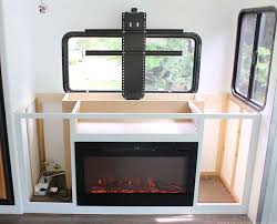 As you're installing, just make sure that the top is aligned with the cabinet tv lift cabinet diy plans : How To Install Tv Lift And Electric Fireplace In Rv Mountainmodernlife Com
