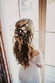 bridal hairstyle wedding photography flowers in a bridal hairstyle just always look beautiful whet in 2020 bridal hair flower girl hairstyles headband hairstyles