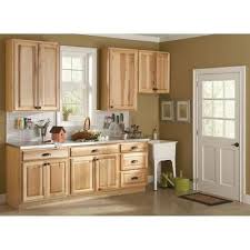 Hampton Bay 36x34 5x24 In Hampton Sink Base Cabinet In Natural Unfinished Kitchen Cabinets Hickory Cabinets Hickory Kitchen Cabinets