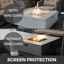 Bbqguys.com has been visited by 100k+ users in the past month Vevor Fire Pit Wind Guard Tempered Glass Rectangle 36 X 15 8 Vevor Us